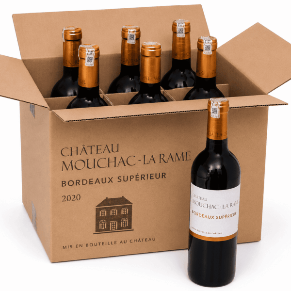 carton de 6 bouteilles de vins rouges bordeaux supérieur