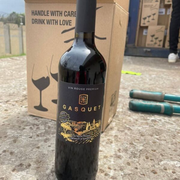 Carton de 6 bouteilles de vin rouge Gasquet espagnol fruite