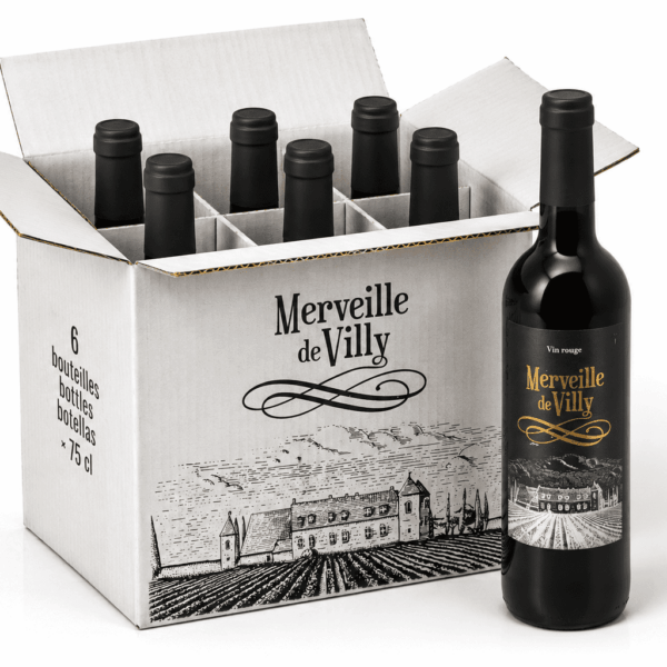 vin rouge en carton